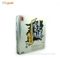 dongguan rectangular single DVD tin packaging holder box